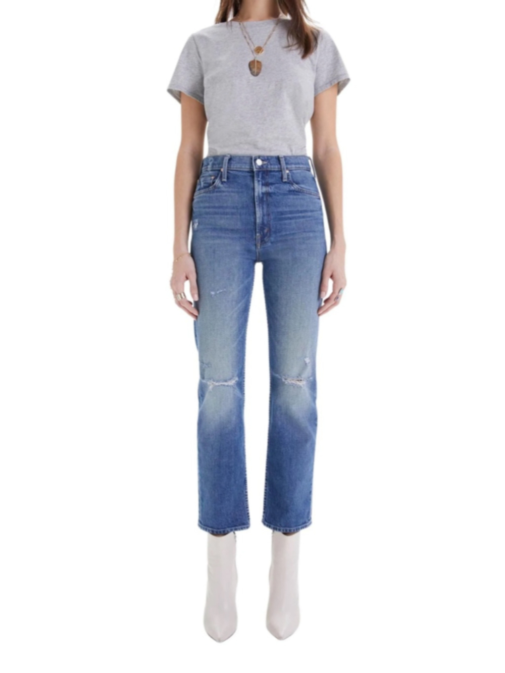 Mother Denim High Waisted Rider Ankle - Far Beyond the Sky Size 28